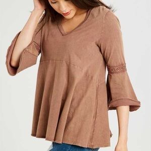 Altar’d State bell sleeve empire shirt medium boho